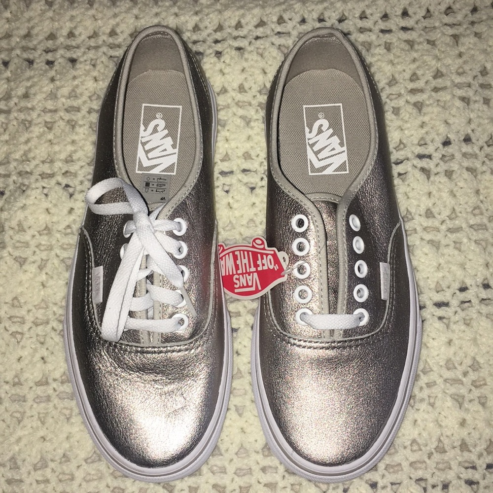 Champagne metallic vans